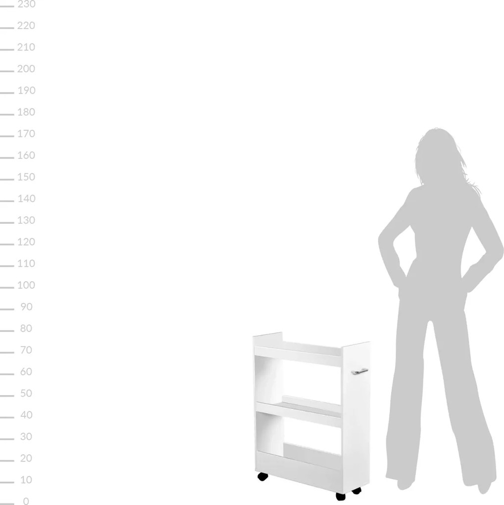 Regał kuchenny, szer. 22 cm, 3 poziomy, KESPER