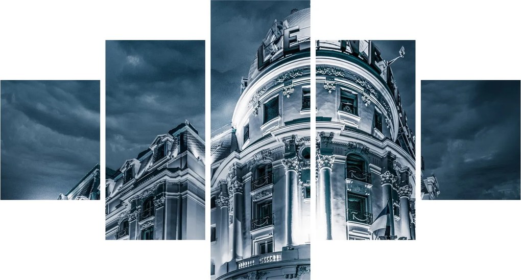 Obraz architektury w ciemności (125x70 cm)