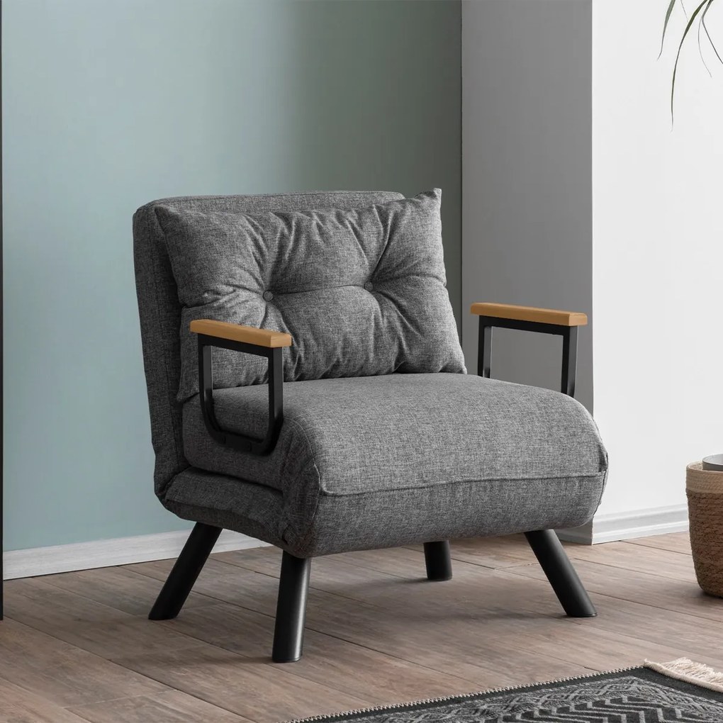 Fotel Sando Single Light Grey