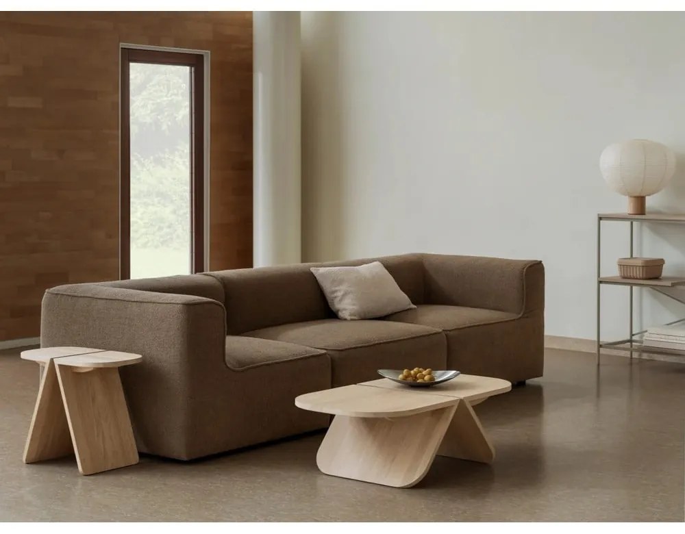 Stolik z litego drewna dębowego w naturalnym kolorze 54x100 cm Avio – Blomus