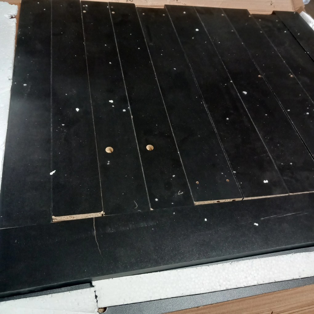 PROMOCJA Czarny stół jadalniany z blatem w dekorze dąb złoty craft MADO 120x80 II jakość