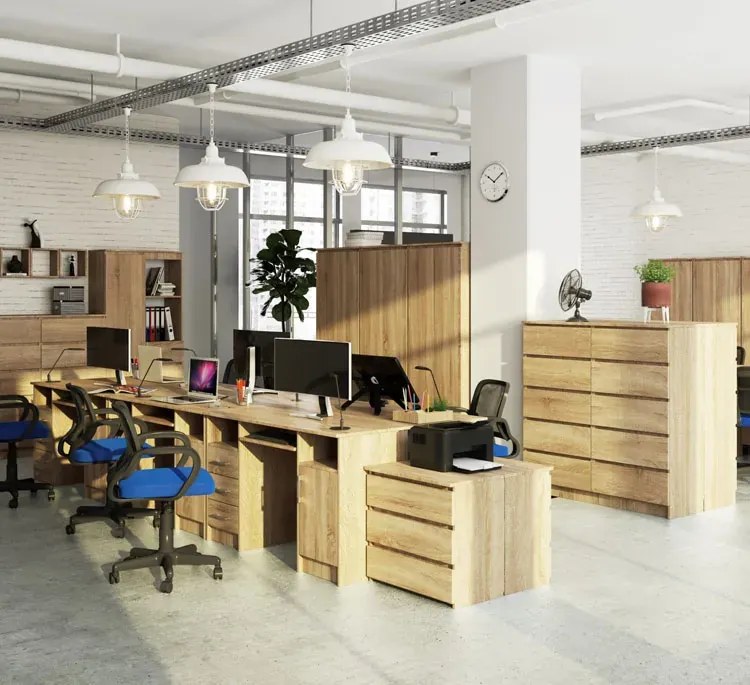 Biurko komputerowe dąb sonoma N3-Z70