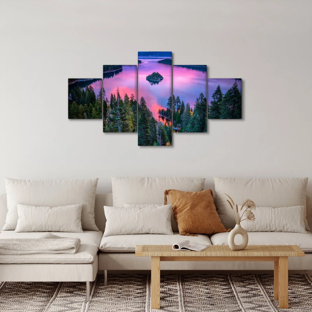 Obraz - Jezioro Tahoe, Sierra Nevada, Kalifornia, USA (125x70 cm)