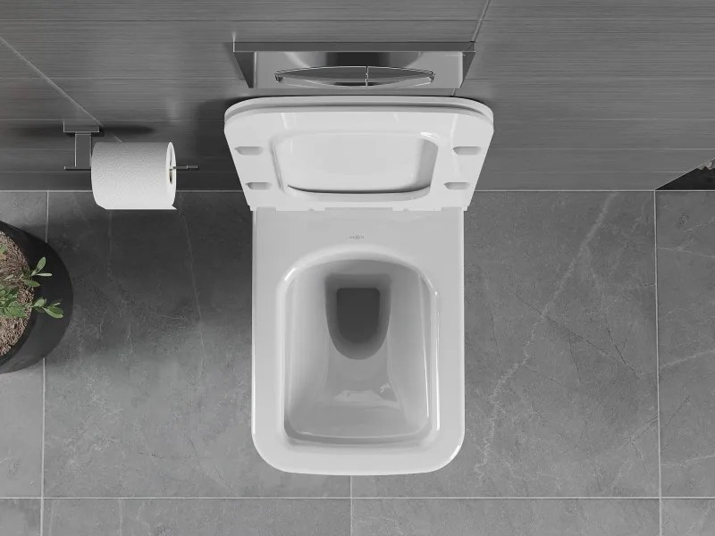 Mexen Vega miska wc Rimless z deską wolnoopadającą slim, duroplast, biała połysk - 30654000