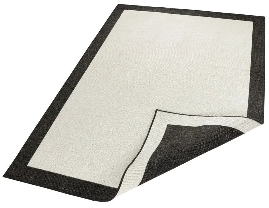 Czarno-kremowy dywan dwustronny NORTHRUGS Panama, 120x170 cm