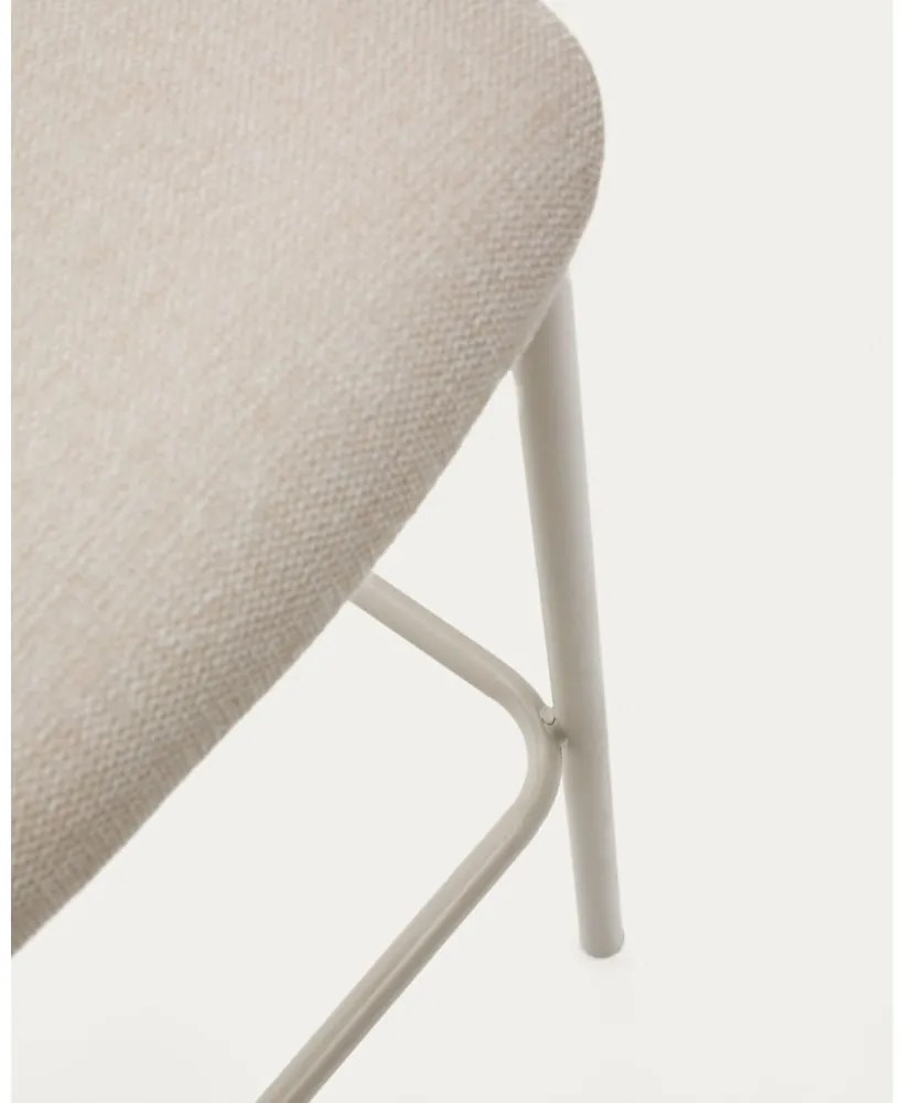 Beżowy hoker (wysokość siedziska 65 cm) Ciselia – Kave Home