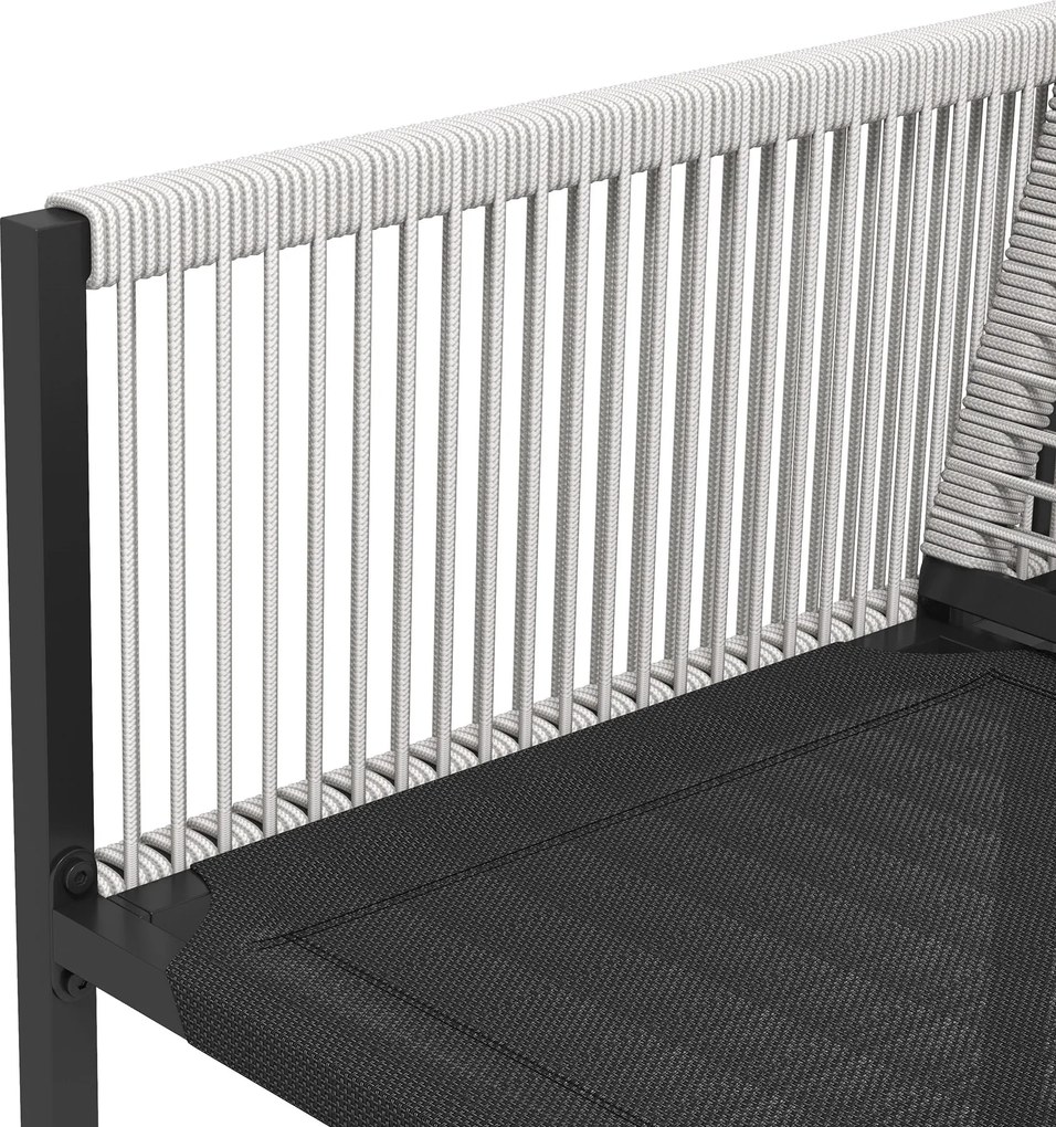 Outsunny Zestaw Mebli Ogrodowych 5-częściowy Jasnoszary+Czarny | Aosom PL