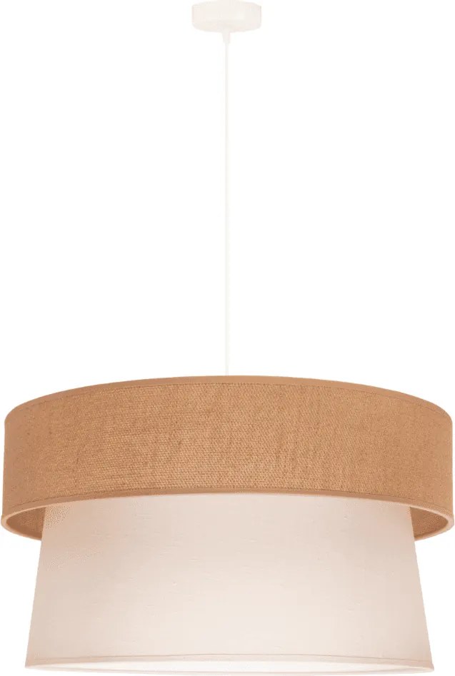 Lampa wisząca Etnic z naturalnych materiałów