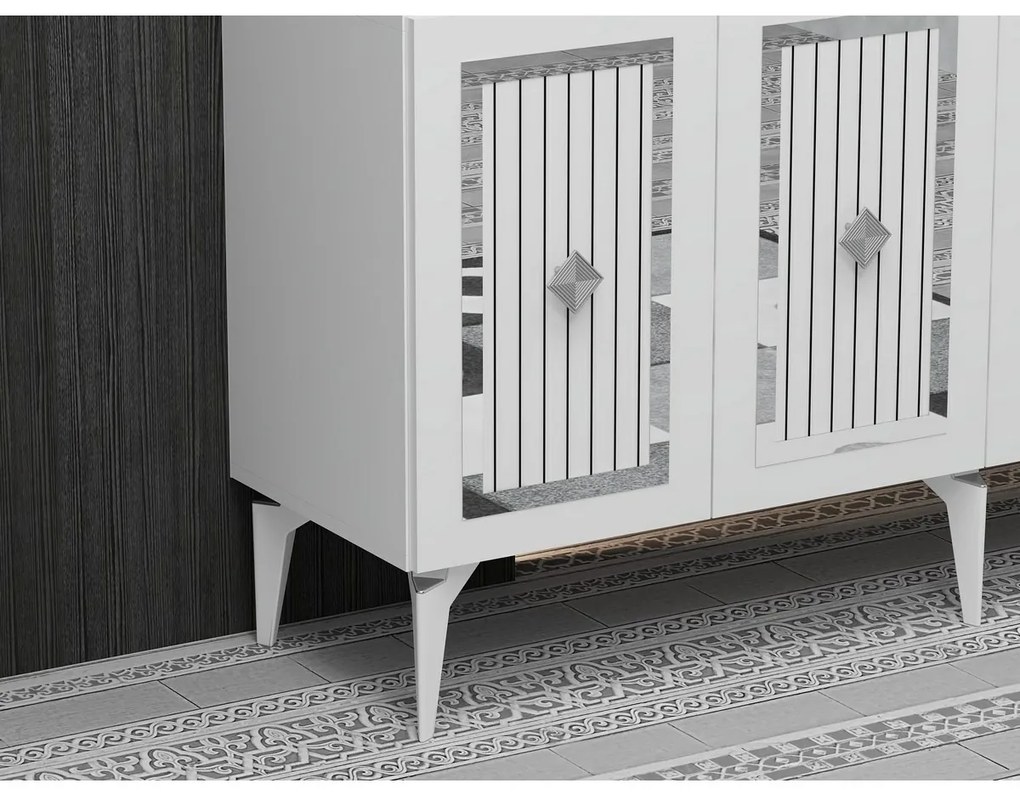 Szafka Nora White and Silver