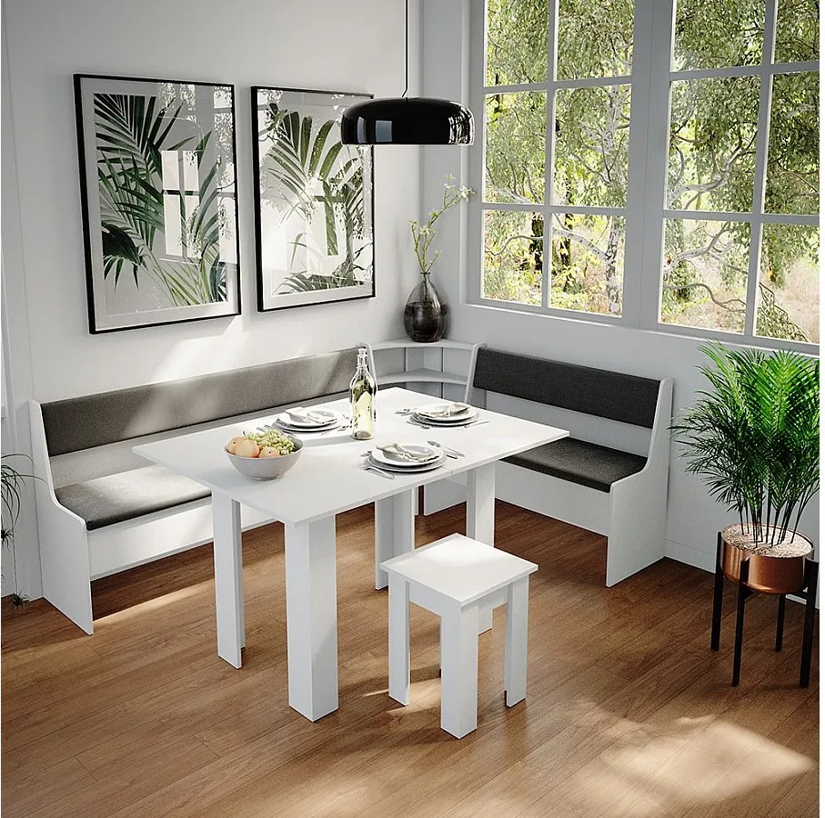 Corner Bank Group biały 210x150x80 roman