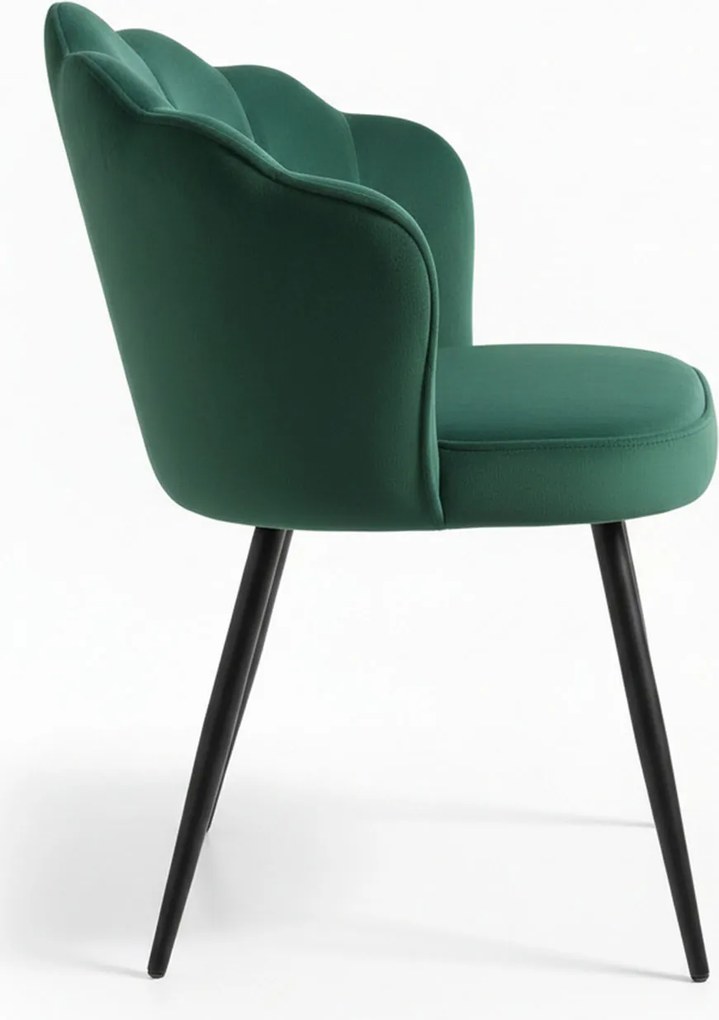 Krzeso Blume Aksamitne Czarne Nogi