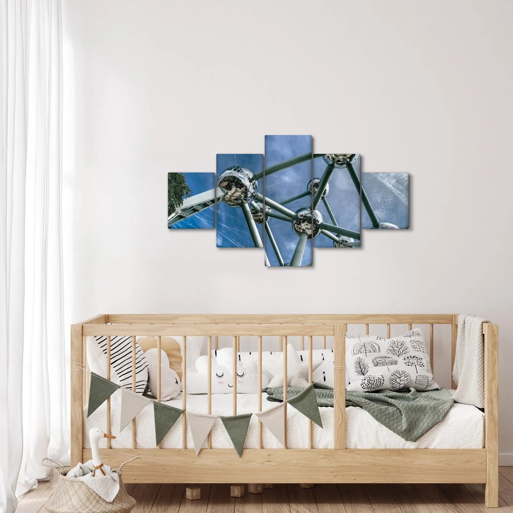 Obraz - Atomium w Brukseli (125x70 cm)