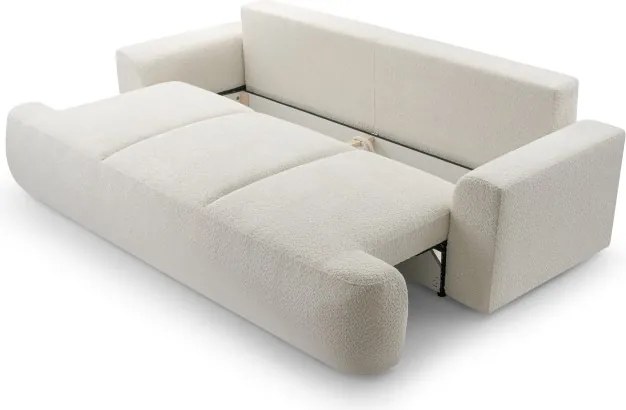 Sofa VELO z funkcja spania i pojemnikiem BIAŁY CORAL 65