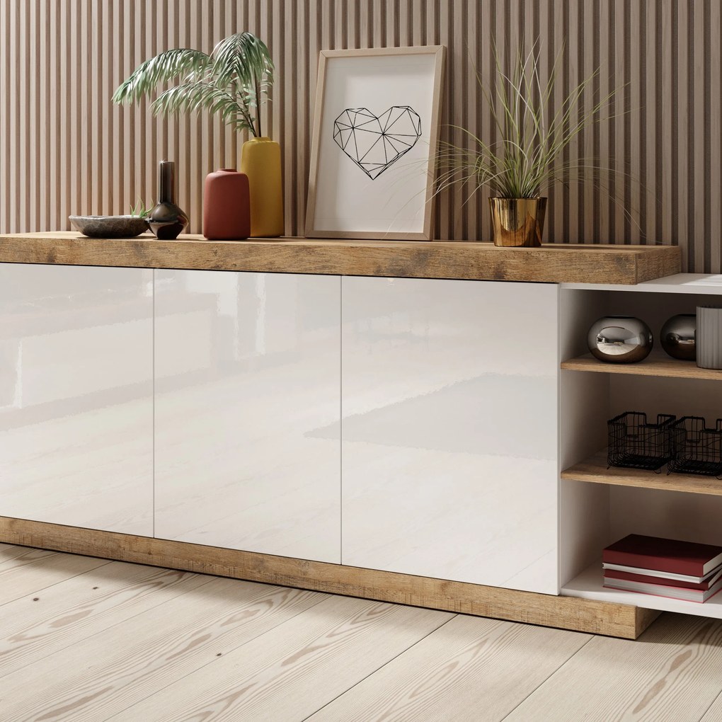 Komoda SINFONIA - Dąb / 220 cm