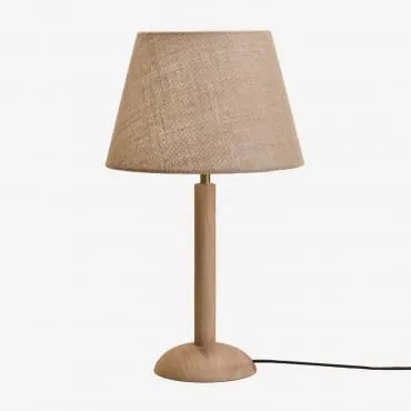 Lampa Stołowa Harry Z Drewna Mango Drewno Mango & 20 Cm Alidara - Sklum
