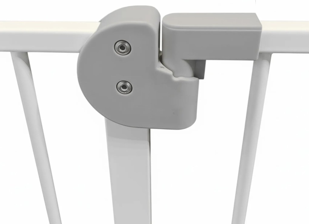 Bramka barierka zabezpieczająca na schody i drzwi biała