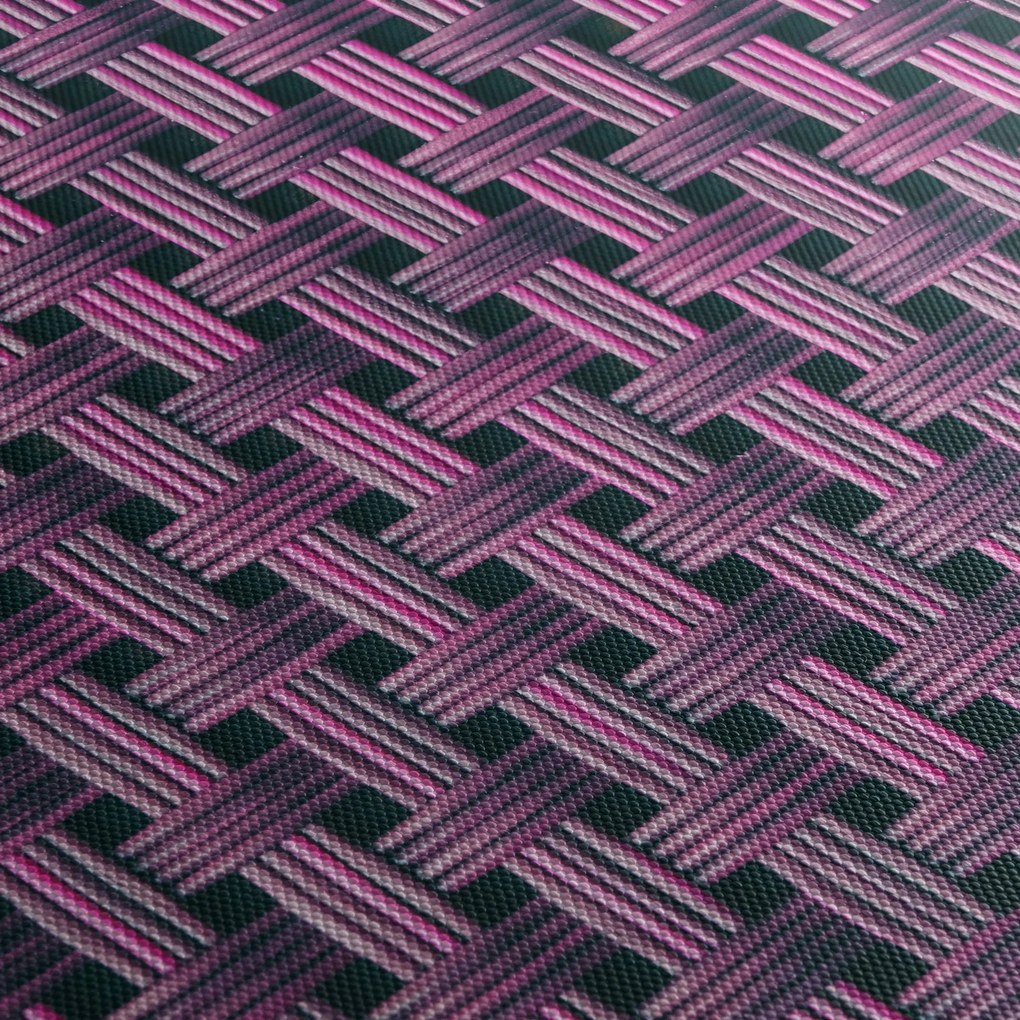Obraz fioletowej tekstury (z zegarem) (90x30 cm)