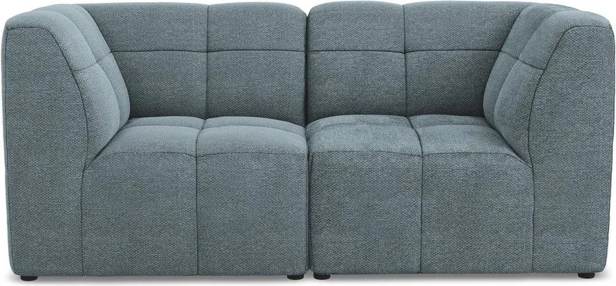 Niebieska sofa z materiału bouclé 180 cm Aloha – Makamii