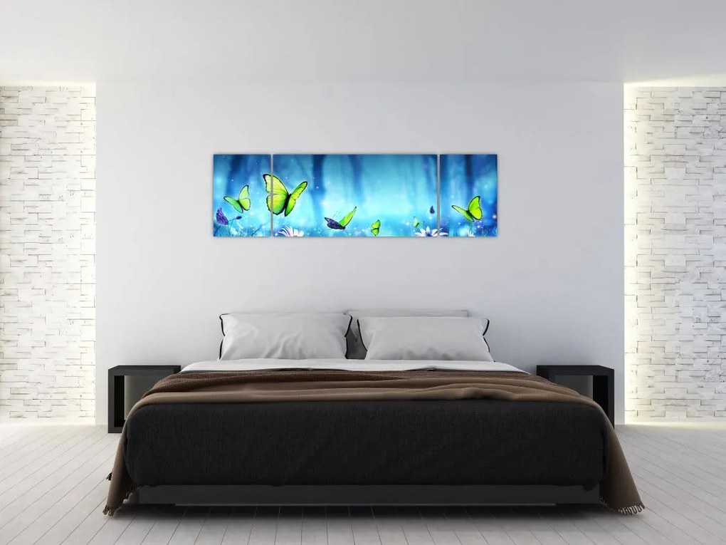 Obraz - Mistyczna leśna polana (170x50 cm)
