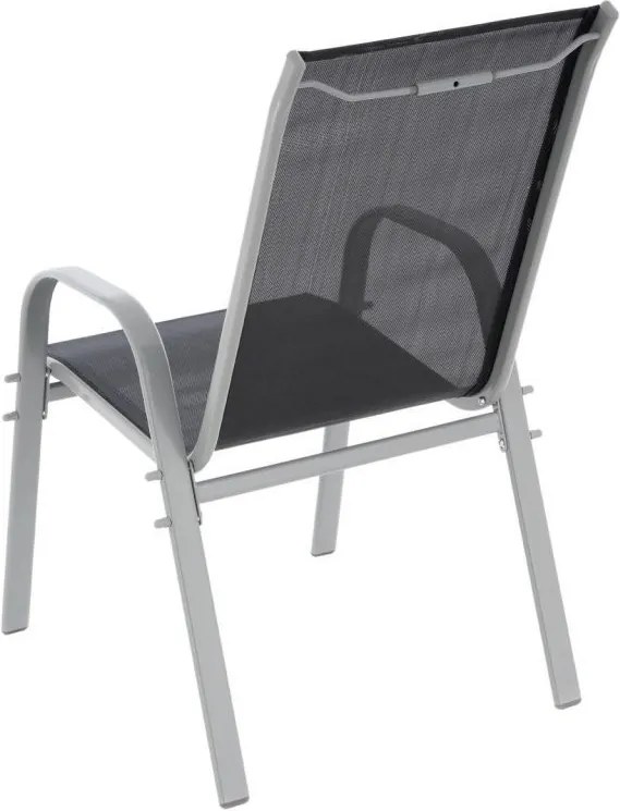 Zestaw sztaplowanych krzeseł ogrodowych 4  szt