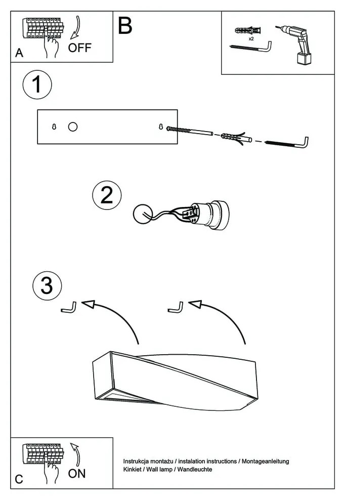 Kinkiet ceramiczny Sollux Taurus