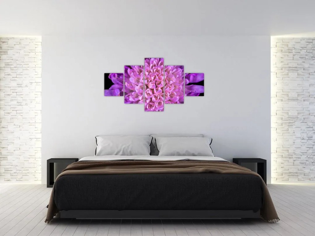 Szczegółowy obraz kwiatu (125x70 cm)