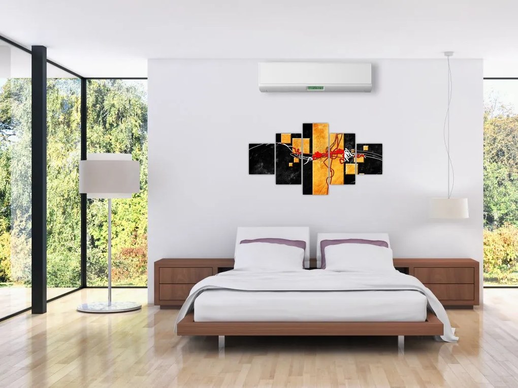 Abstrakcyjny obraz - Tancerka (125x70 cm)