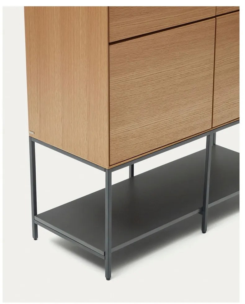 Szafka w dekorze dębu 97,5x160 cm Vedrana – Kave Home