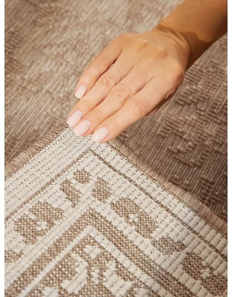 Dywan odpowiedni na zewnątrz w beżowo-śmietankowym kolorze 200x290 cm Duet Kona – NORTHRUGS