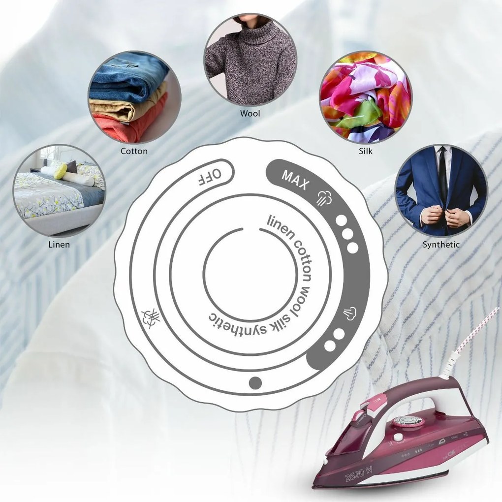 Clatronic DB 3705 żelazko parowe, powierzchnia ceramiczna