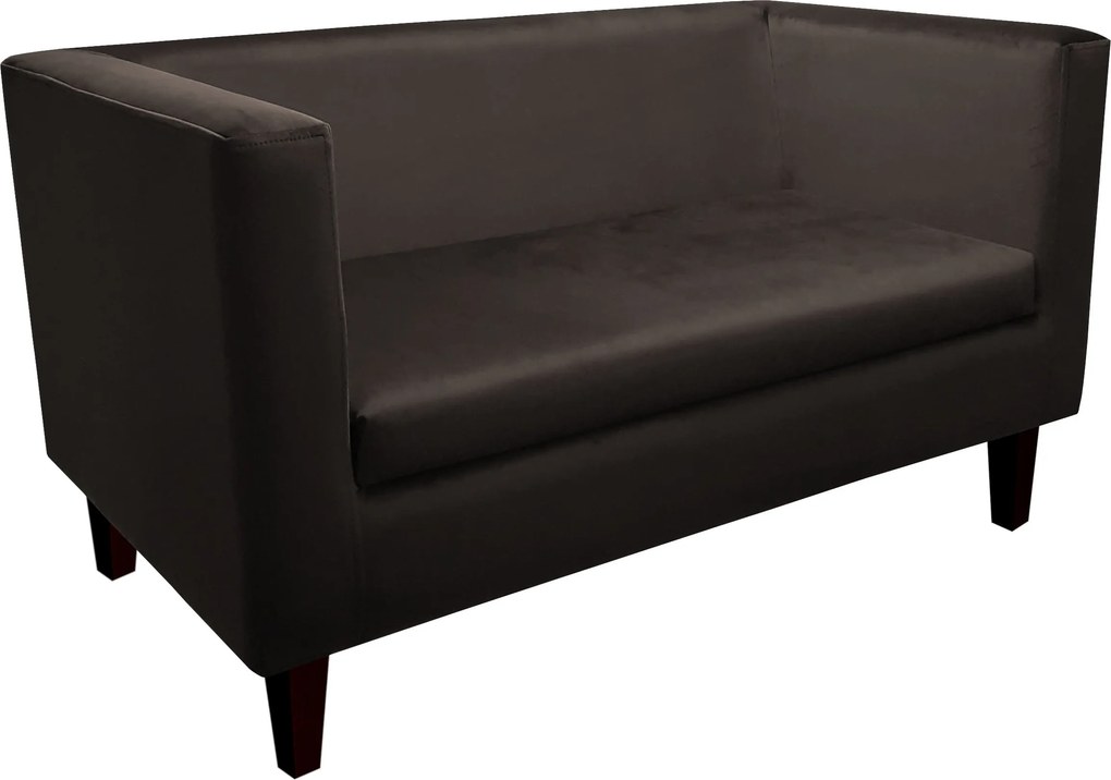 Sofa Monaco : Kolor nogi - Venge, Kolor tkaniny - VELVET - MG05, Typ tkaniny - Velvet, Wysokość nogi - 15 cm