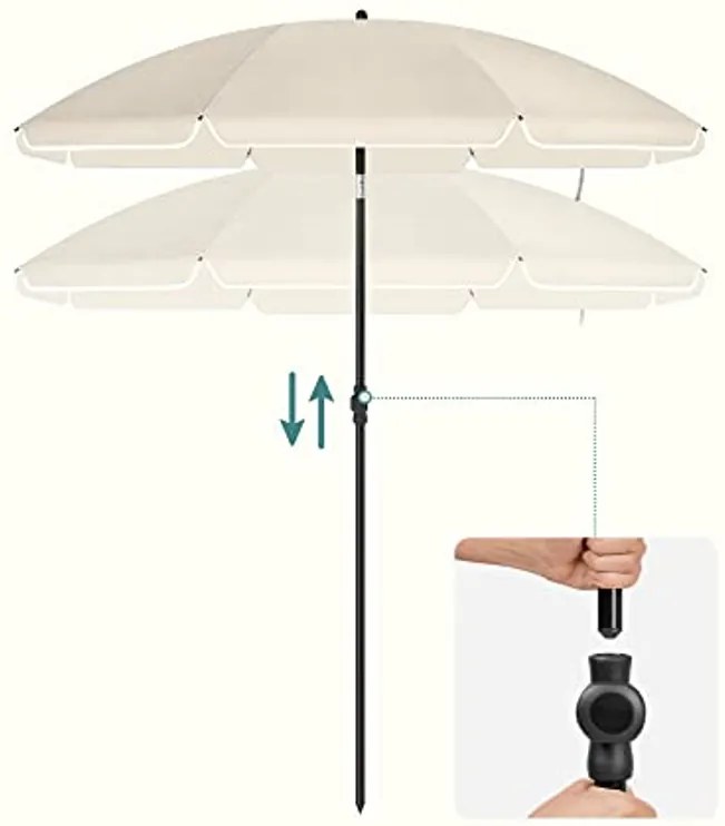 Parasol ogrodowy SOMBRILLA 160 cm, beżowy