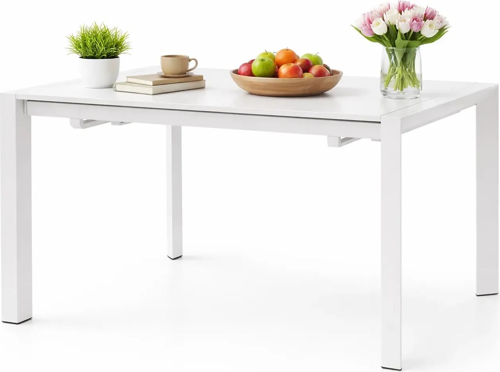 Rozkładany biały stół w stylu klasycznym B6-E31