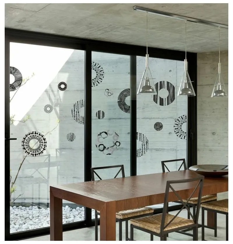 Naklejka Ambiance Grey And Black Circles