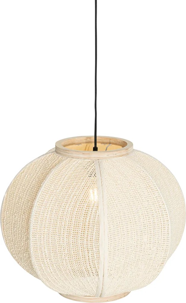 Orientalna lampa wisząca naturalna 48 cm - Rob