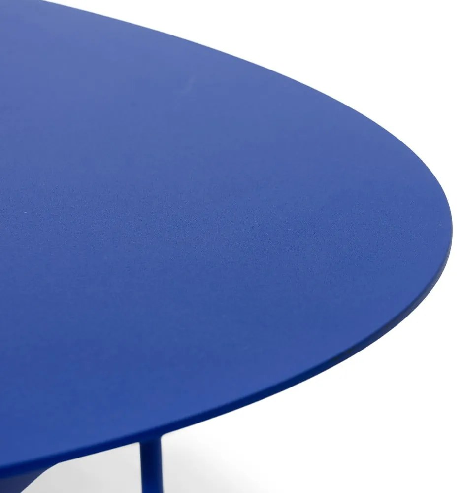 Niebieski metalowy stolik 39x120 cm Mira – Spinder Design