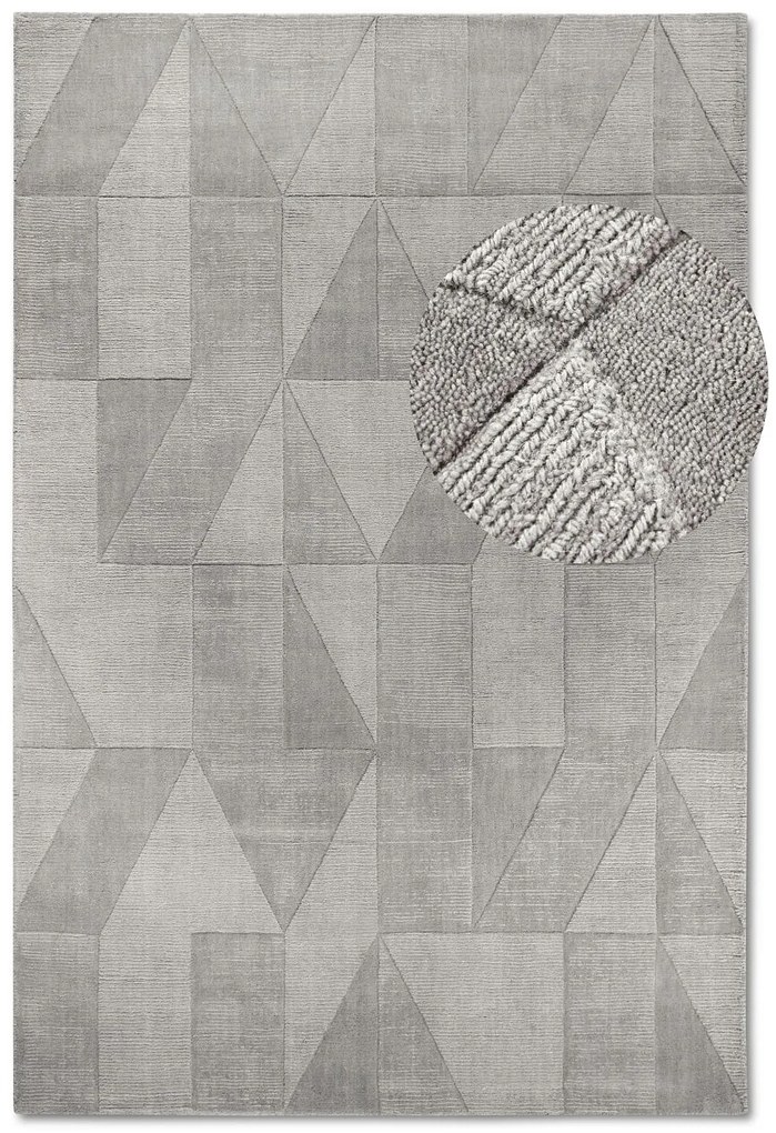 Dywan wełniany Villeroy &amp; Boch Ursule szary 80 cm x 150 cm