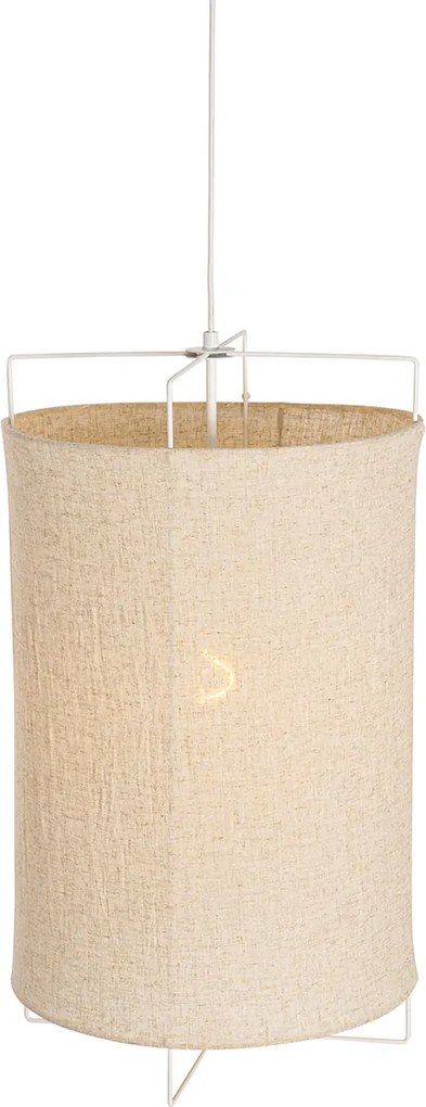 Designerska lampa wisząca beżowa - Rich