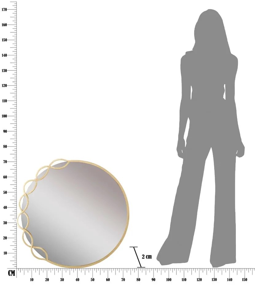 Lustro ścienne ø 72 cm Eleonor – Mauro Ferretti