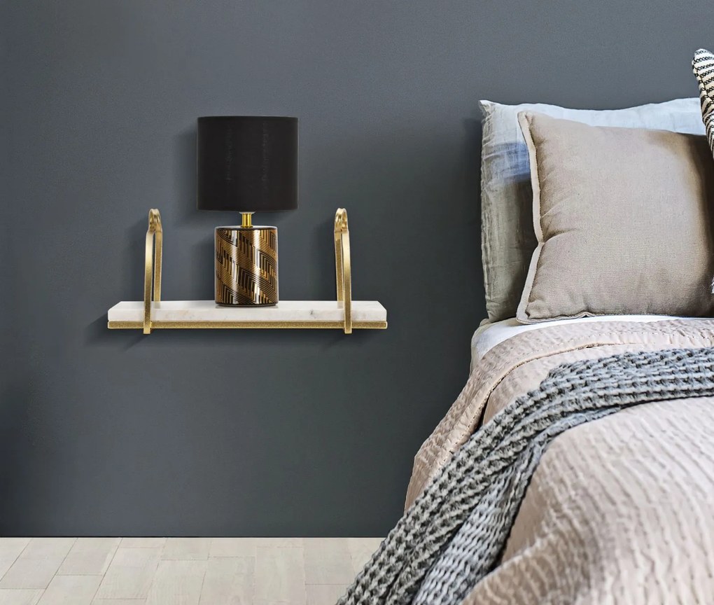 Marmurowa półka ścienna, 40 cm