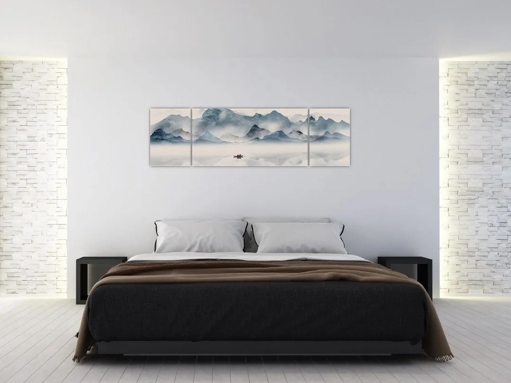 Obraz - Dolina Gór Błękitnych (170x50 cm)