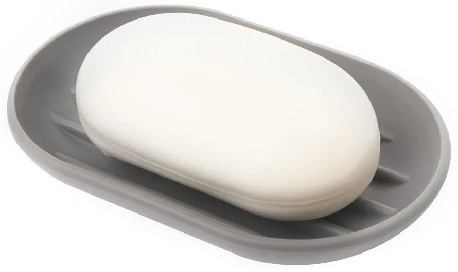 Szara plastikowa mydelniczka Touch – Umbra