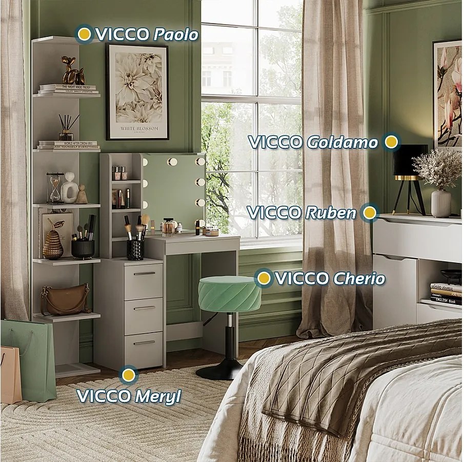 Stół Madalitional biały 80x40x127.4 meryl