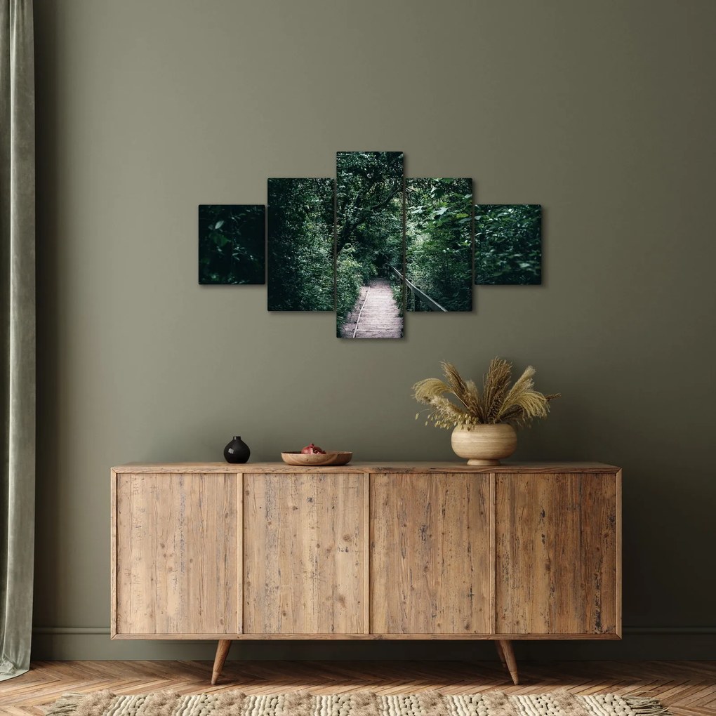 Obraz - Ścieżka przez las (125x70 cm)