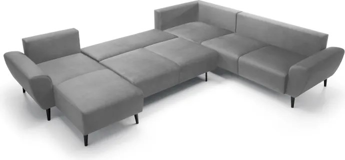 Narożnik BOSCO XL zestaw z elektryczną funkcją regulacji tkanina Monolith 85 Popielaty WERSAL