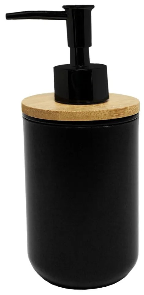 Czarny plastikowy dozownik do mydła 91 ml Smart – douceur d'intérieur