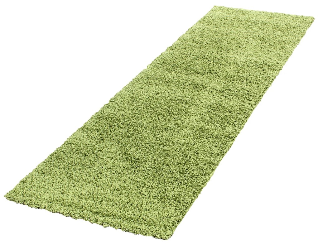 Dywan shaggy zielony 80 cm x 250 cm