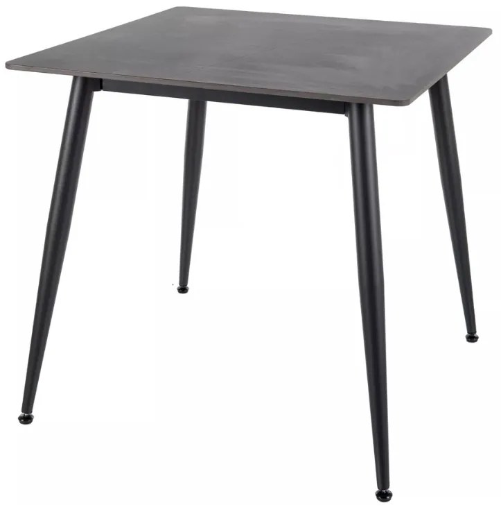 Stół jadalniany RION 80x80 cm z ceramicznym blatem, czarny marmur