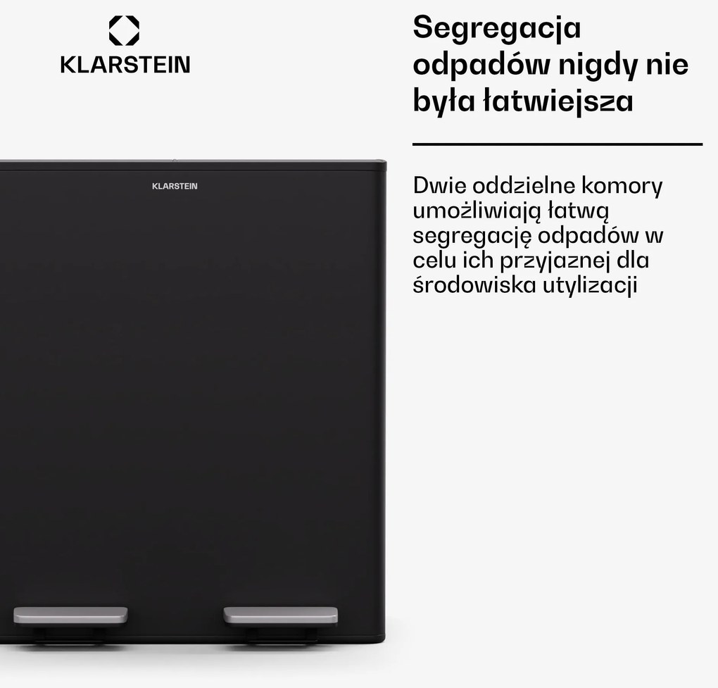 Klarstein EcoVista kosz na odpady z pojemnikiem na odpady bio 40 l