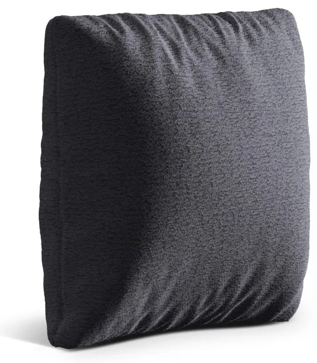 Ciemnoszara poduszka na sofę z materiału bouclé Kemi – Cosmopolitan Design
